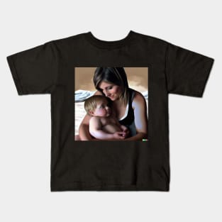 A mother and her baby Kids T-Shirt